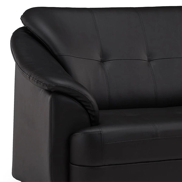Hunky Modern Premium Fabric 3 Seater Sofa With Wooden Frame and PVC Legs