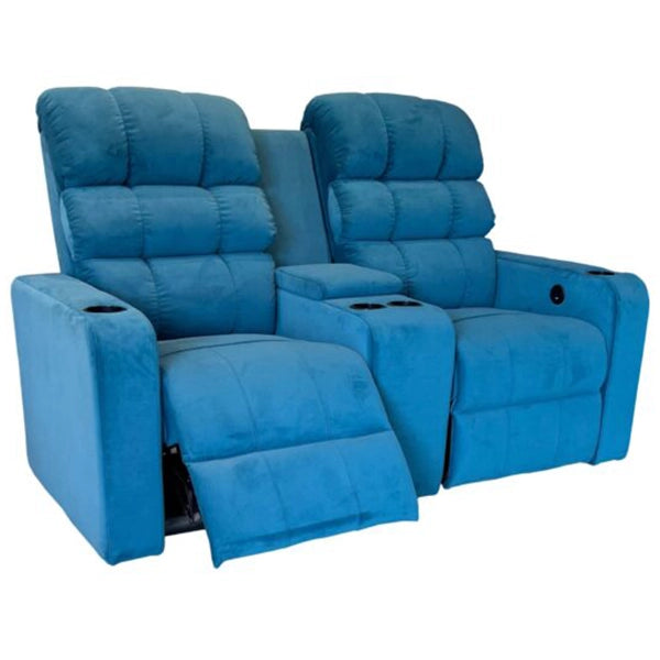 Hunky 2 Seater Motorized Reclining Sofa with USB Port and Cup Holders