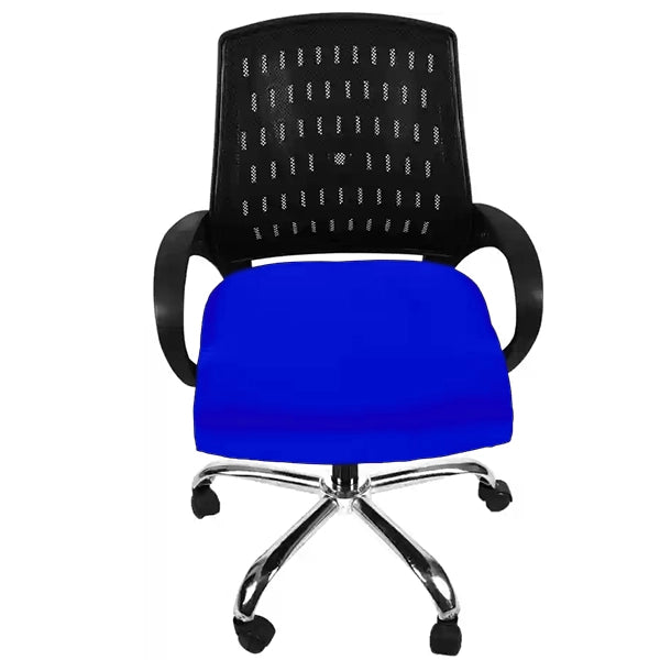 Hunky Mesh Medium Back Ergonomic Office Employee Chair with Armrest and Chrome Base