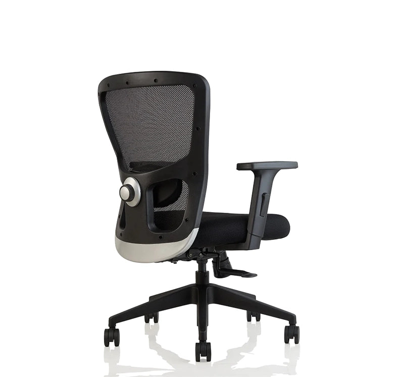 Hunky Jacuzi Mid Back Ergonomic Office Chair For Home / Office Use With Multi Tilt Lock Mechanism , 2 Dimension Lumbar Support & 3 Years Warranty