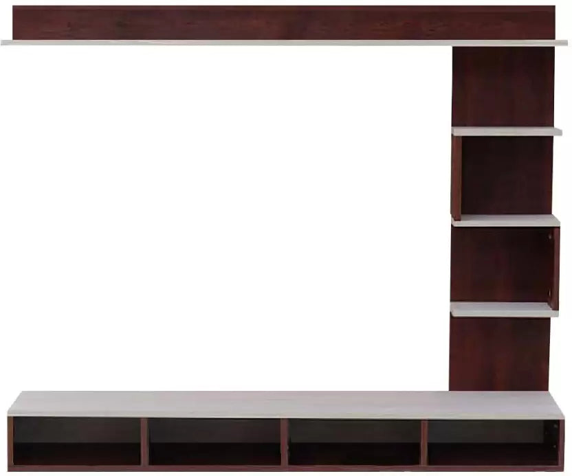 Hunky Peer Wall-Mounted Engineered Media Wooden TV Entertainment Console ( Finish Colour : Brown , DIY ( Do-It-Yourself )