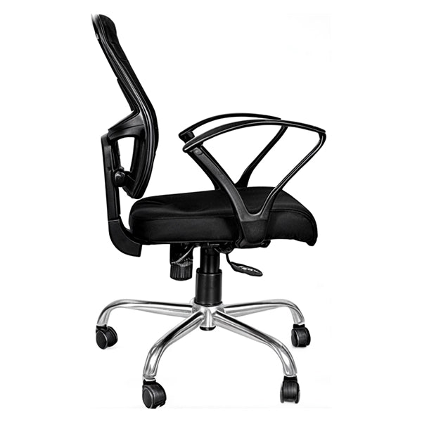 Hunky Medium Back Revolving Mesh Employee Chair with Armrest