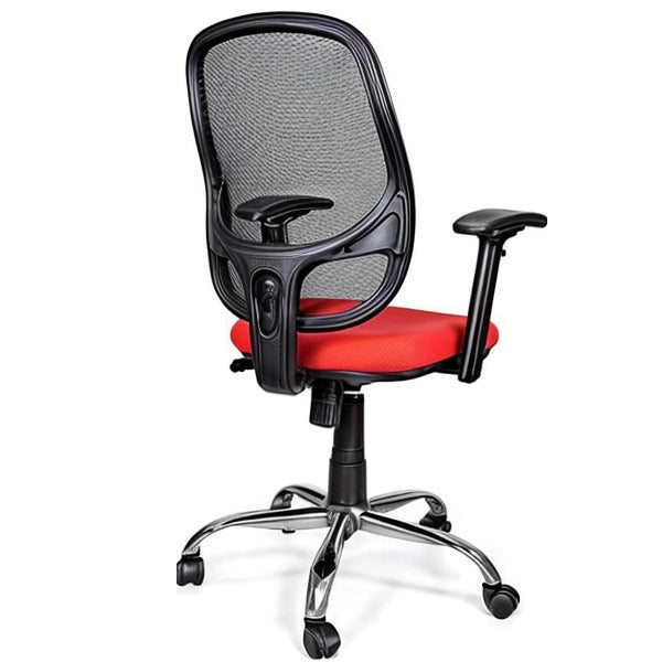 Hunky Medium Back Revolving Mesh Employee Chair with Armrest