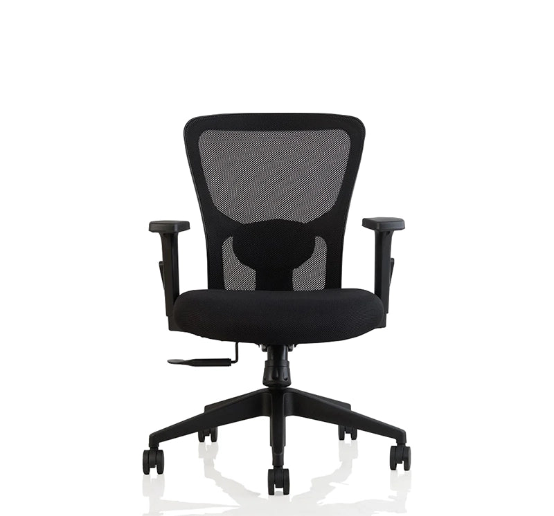 Hunky Jacuzi Mid Back Ergonomic Office Chair For Home / Office Use With Multi Tilt Lock Mechanism , 2 Dimension Lumbar Support & 3 Years Warranty
