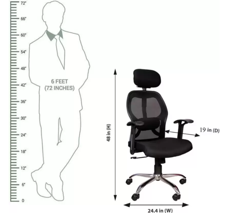 Hunky Matrix High Back Revolving Employee Chair ( Red , Black ) ( DIY )