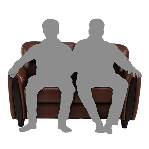 Hunky Premium Leatherette Modern looking 2 Seater Sofa set with PVC Legs