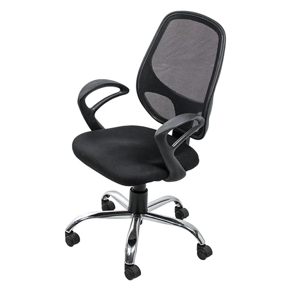 Hunky Medium Back Revolving Mesh Employee Chair with Armrest