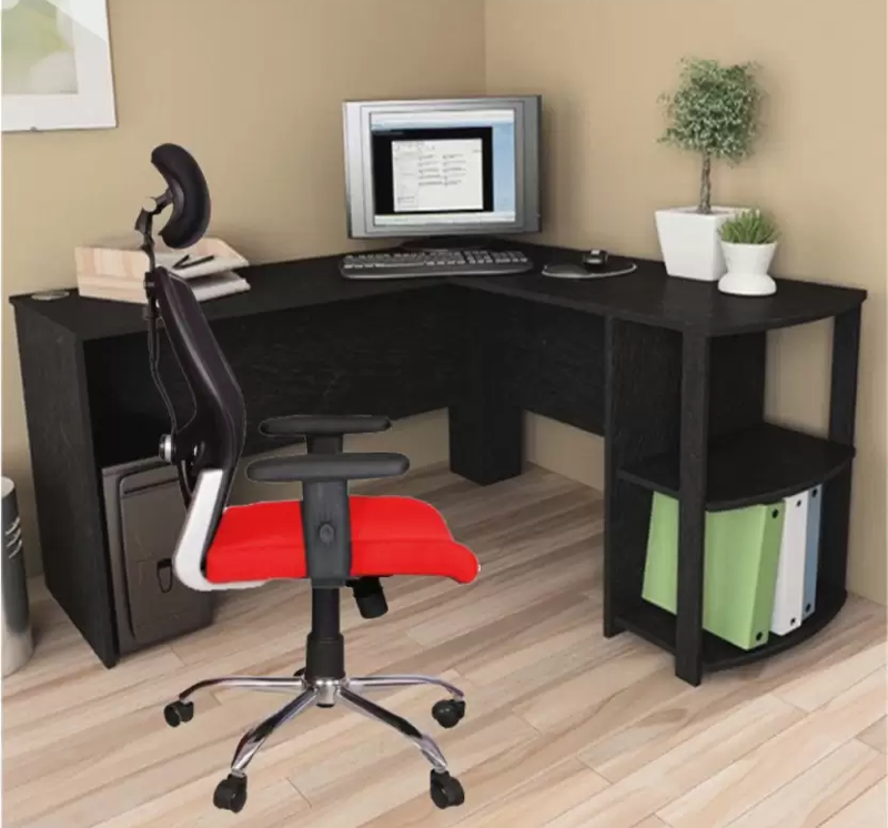 Hunky Matrix High Back Revolving Employee Chair ( Red , Black ) ( DIY )