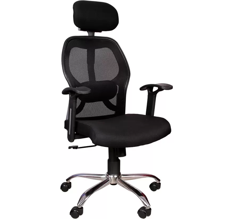 Hunky Matrix High Back Revolving Employee Chair ( Red , Black ) ( DIY )