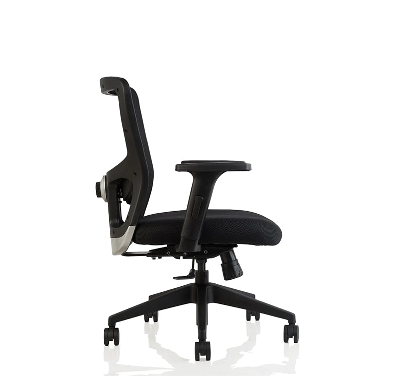 Hunky Jacuzi Mid Back Ergonomic Office Chair For Home / Office Use With Multi Tilt Lock Mechanism , 2 Dimension Lumbar Support & 3 Years Warranty
