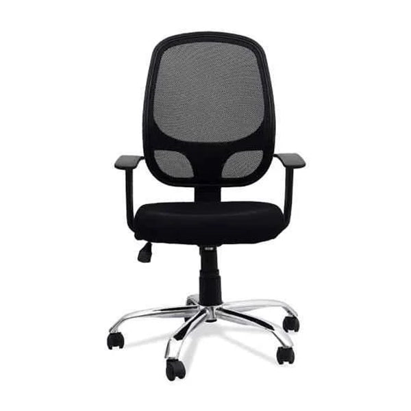 Hunky Medium Back Revolving Mesh Employee Chair with Armrest