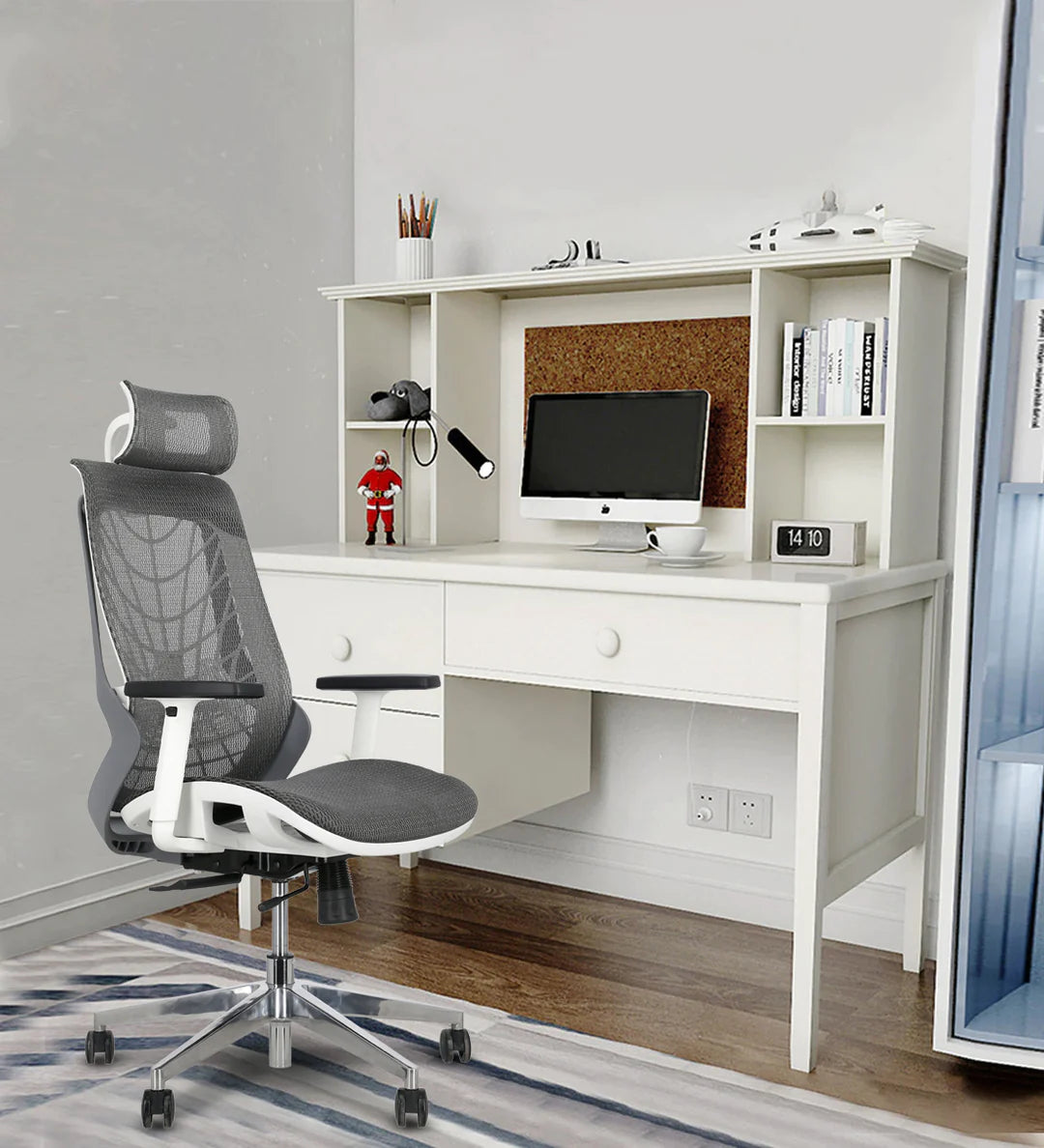 Hunky Spider High Back Office Chair | 5 Year Warranty | Mess Ergonomic Chair With Multi Lock Mechanism | 2D Armrest