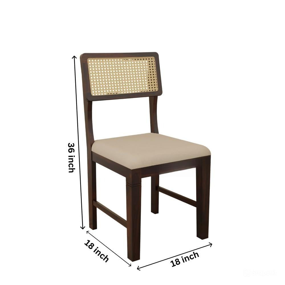 Hunky Urban Hearth 4 - Seater Sheesham Wood Dining Table Set