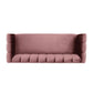 Hunky Modern Suede Fabric Stylish Sofa Set with Wooden legs