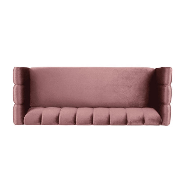 Hunky Modern Suede Fabric Stylish Sofa Set with Wooden legs