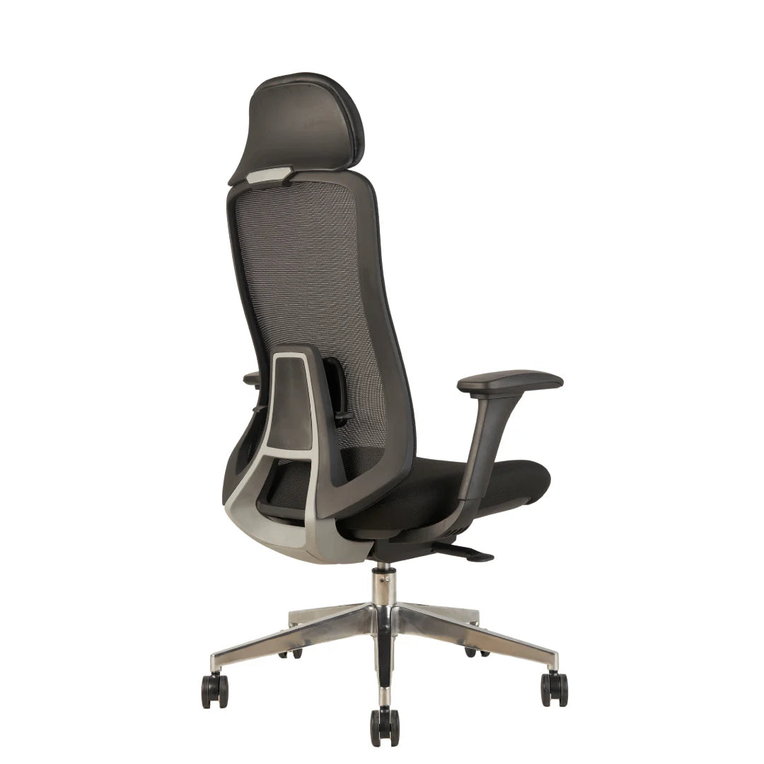 Hunky Fedo High Back Chair With Adjustable Armrest , Mesh Office Executive Chair