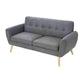 Hunky Modern stylish Velvet Sofa Set With Pine Wood Legs