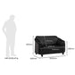 Hunky Modern Premium Fabric 3 Seater Sofa With Wooden Frame and PVC Legs