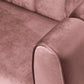 Hunky Modern Suede Fabric Stylish Sofa Set with Wooden legs