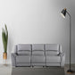 Hunky Premium Leatherette 3 Seater Reclining Sofa Set with infinite Locking Position and USB Port