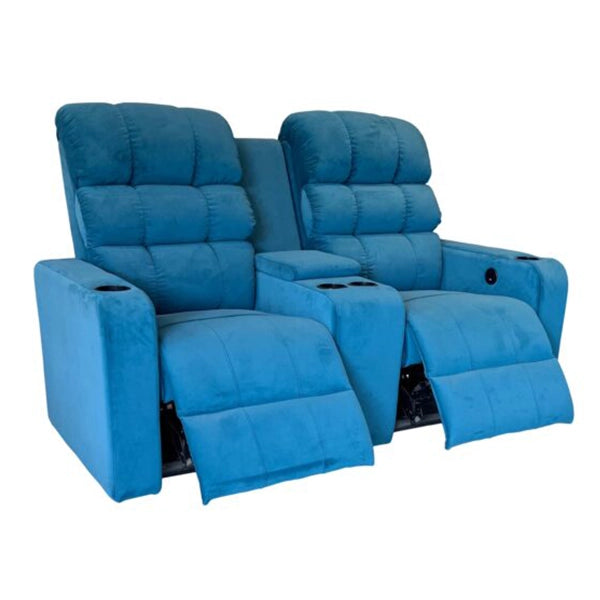 Hunky 2 Seater Motorized Reclining Sofa with USB Port and Cup Holders