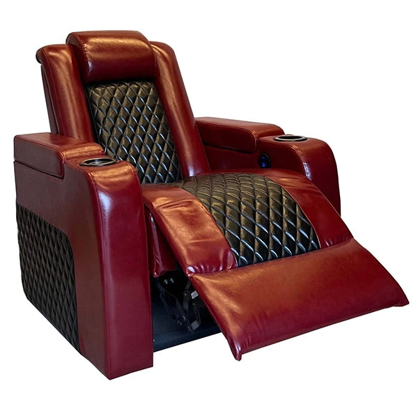 Hunky Motorized Medium Soft Recliner Couch With Cup Holder and USB Port