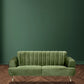 Hunky Modern Chesterfield Style Sofa Set with Stainless Steel legs