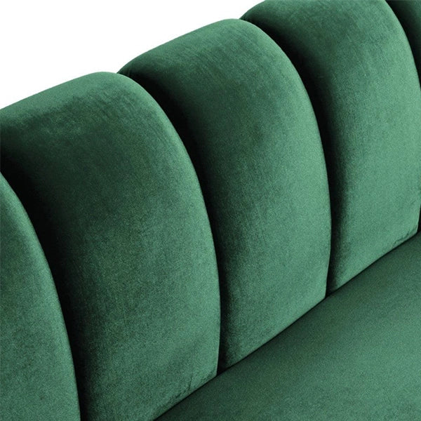 Hunky Modern Suede Fabric Stylish Sofa Set with Wooden legs