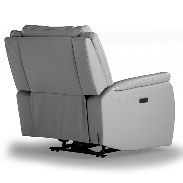 Hunky Premium Leatherette 3 Seater Reclining Sofa Set with infinite Locking Position and USB Port
