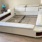 Hunky Multifunctional Modern Smart Bed With Built-In Massage Chair and Bluetooth Speakers