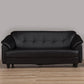 Hunky Modern Premium Fabric 3 Seater Sofa With Wooden Frame and PVC Legs