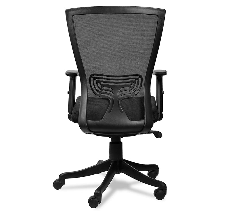 Hunky Reflex Medium Back Ergonomic Chair With 2D Adjustable Arm | 3 Years Warranty