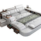 Hunky Modular Futuristic Multifunctional Smart Bed With Built in Massage Chair and Storage Space
