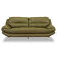 Hunky 3 Seater Modern Leatherette Sofa Set With Wooden Frame and Metal Legs