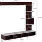 Hunky Peer Wall-Mounted Engineered Media Wooden TV Entertainment Console ( Finish Colour : Brown , DIY ( Do-It-Yourself )