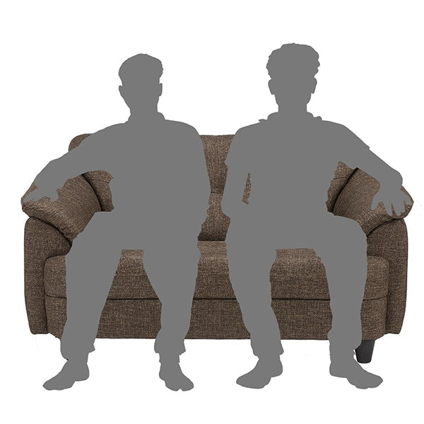 Hunky Modern Premium Fabric 3 Seater Sofa With Wooden Frame and PVC Legs