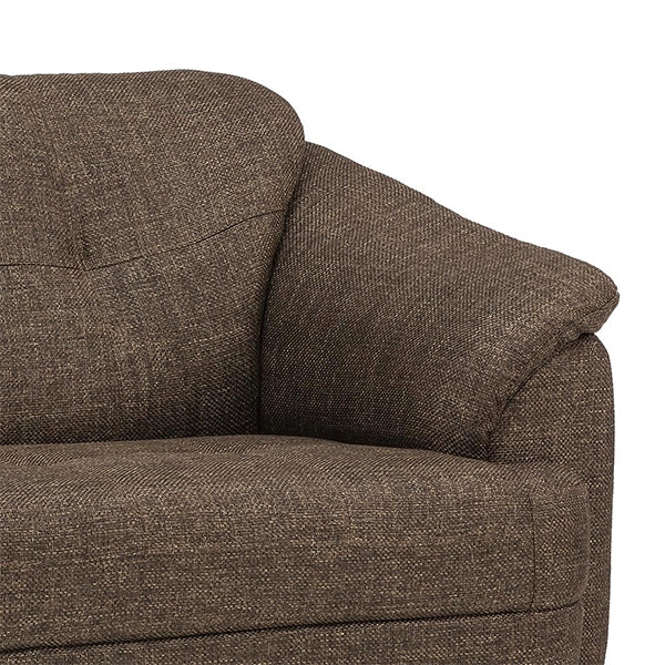 Hunky Modern Premium Fabric 3 Seater Sofa With Wooden Frame and PVC Legs
