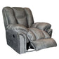Hunky Ultra Soft Cushioned Velvet Manual Recliner Sofa