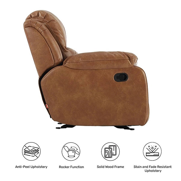 Hunky Premium Nappa Aire leather Manual Recliner Sofa Set