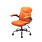 Hunky Medium Back Faux leather Office Boss Chair with Adjustable Height and Armrest
