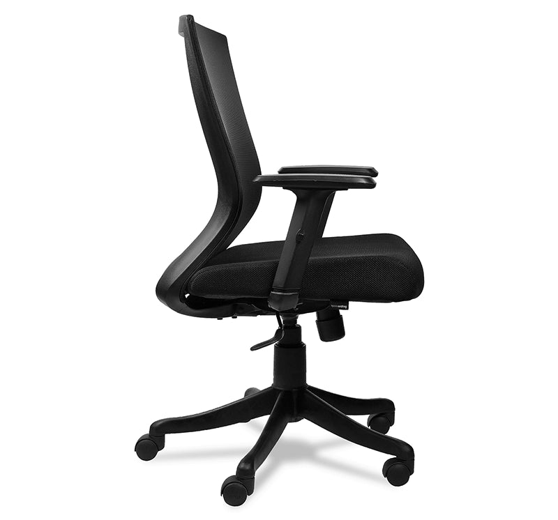 Hunky Reflex Medium Back Ergonomic Chair With 2D Adjustable Arm | 3 Years Warranty