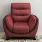 Hunky Leatherette Stylish 3 Seater Sofa Set With Wooden Frame and Wooden Legs