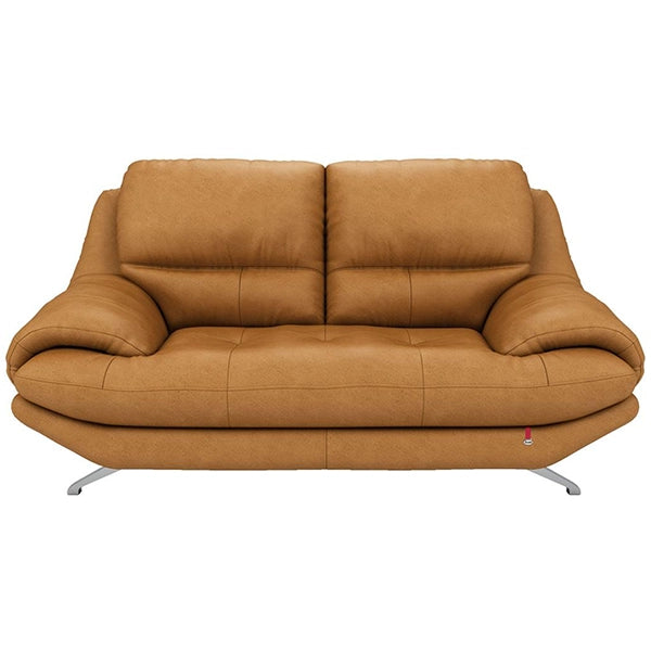 Hunky 3 Seater Modern Leatherette Sofa Set With Wooden Frame and Metal Legs