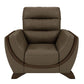 Hunky Leatherette Stylish 3 Seater Sofa Set With Wooden Frame and Wooden Legs