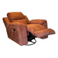 Hunky Soft Suede Fabric Manual Recliner Sofa