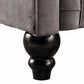 Hunky Luxury Modern Chesterfield Sofa Set with Pine Wood legs