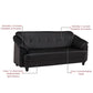 Hunky Modern Premium Fabric 3 Seater Sofa With Wooden Frame and PVC Legs