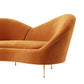 Hunky Modern Stylish Velvet Touch Curved Sofa Set With Stainless Steel legs