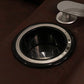 Hunky Motorized Boxed Design Recliner Sofa with Swivel Tray and Cup Holder