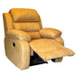 Hunky Linen Blend Fabric Manual Recliner Sofa with Cushioned Backrest